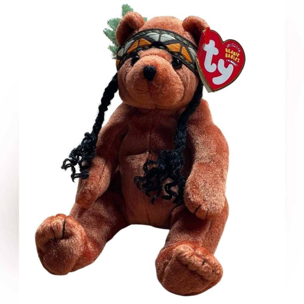 Ty Beanie Baby Little Feather the Bear collectible plush toy